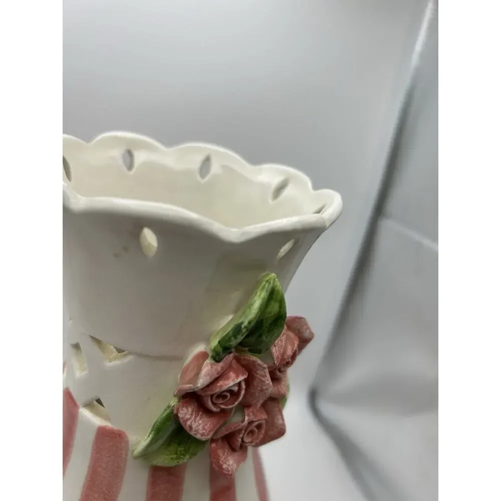 Hand Painted Vase Vintage 1970- 1990